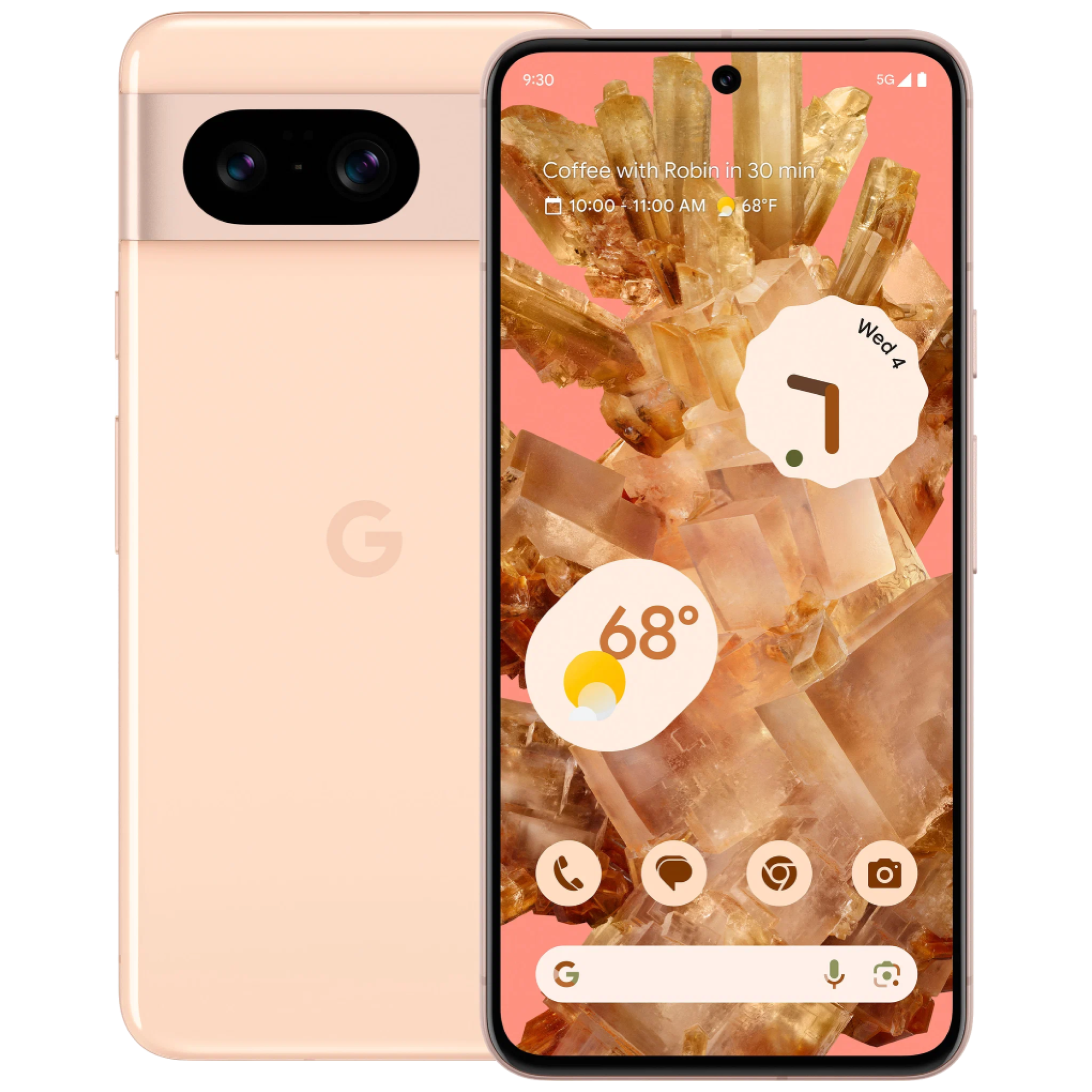 Смартфон Google Pixel 8 8/128 Gb 5G eSIM + SIM Розовый купить по подписке  от 6 610 ₽ в месяц