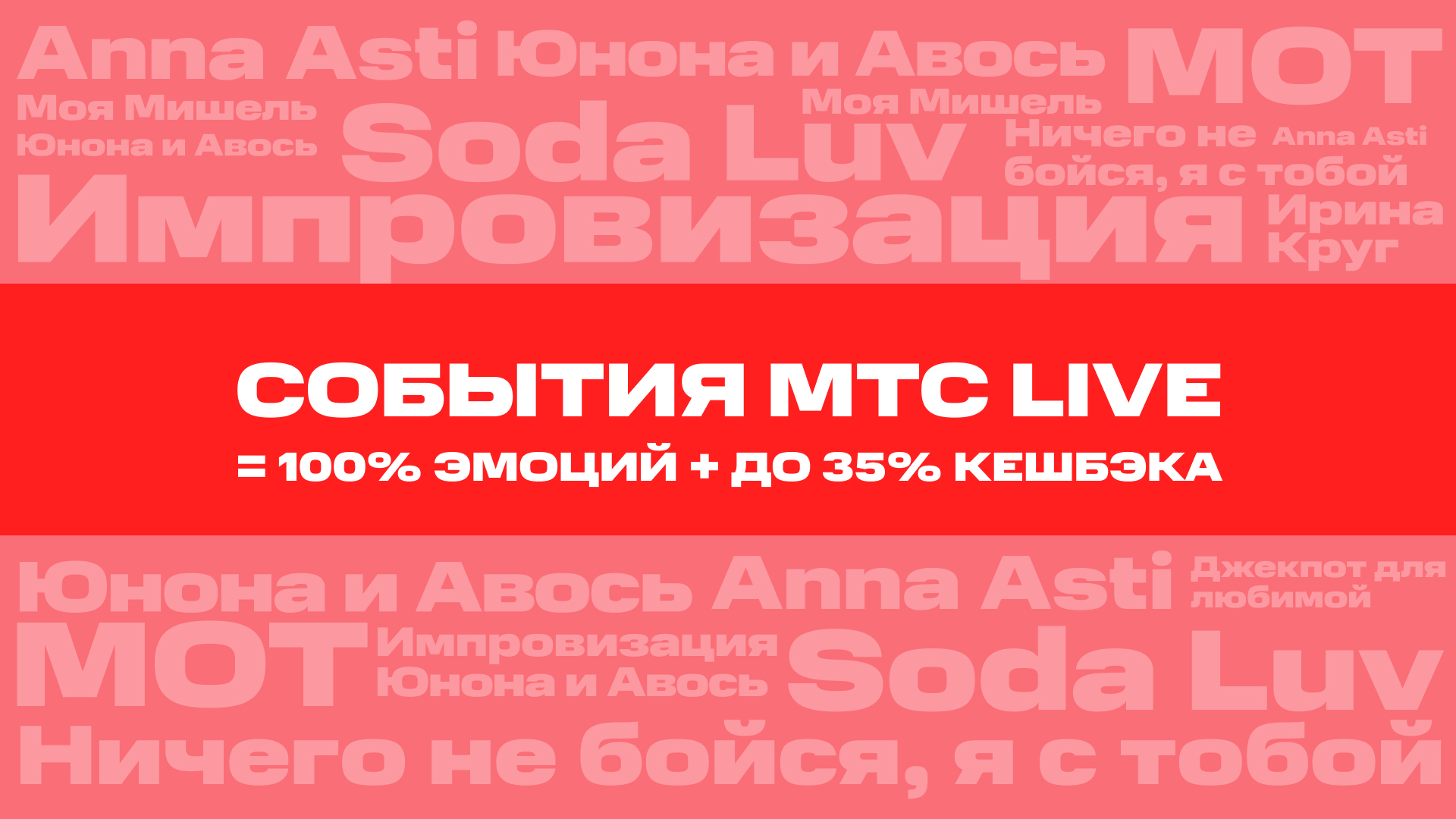 Кешбэк до 35% за билеты на спектакли, шоу и концерты